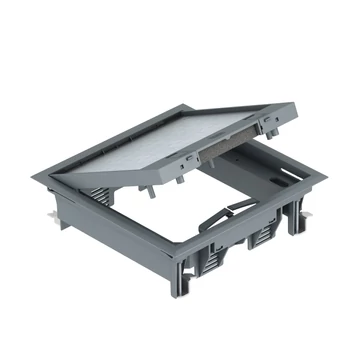 OBO Bettermann GES4-2U10T 7011 Szerelvénybeépítő egység univerzális 222x222x65 acélszürke (7405145)
