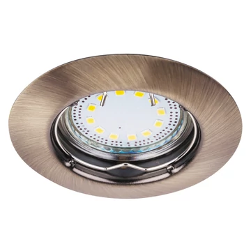 RÁBALUX Lite Beépíthető LED spotlámpa szett, kör, fix, GU10, LED 3x3W, bronz (1048)
