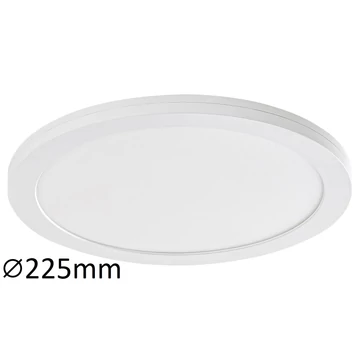 RÁBALUX Sonnet mozgásérzékelős, beépíthető és ráépíthető mennyezeti lámp, LED 18W, fehér, D225mm sens (1491)