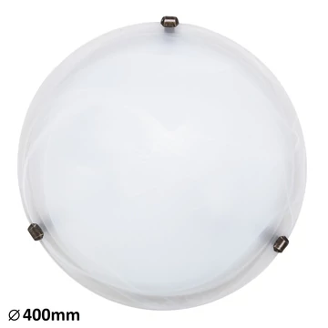 RÁBALUX Alabastro mennyezeti lámpa, D40 E27 2x60W fehér/bronz (3303)