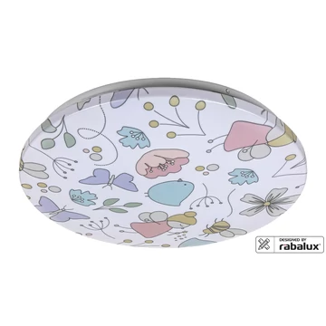 RÁBALUX Hanka Mennyezeti lámpa, gyerek, LED, 24W, D38, tündér minta (3416)