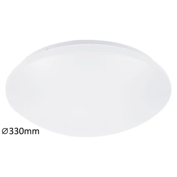 RÁBALUX Lucas mennyezeti lámpa beép. LED 18W D33 fehér IP44 (3438)