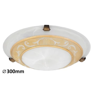 RÁBALUX Laretta mennyezeti lámpa D30 E27 60W bronz köröm (3713)