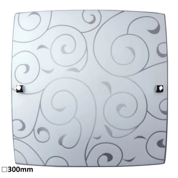 RÁBALUX Harmony lux mennyezeti lámpa 300x300 E27 60W króm/fehér (3854)
