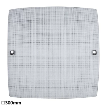 RÁBALUX Scottie mennyezeti lámpa 300x300 E27 60W fehér/króm (3888)