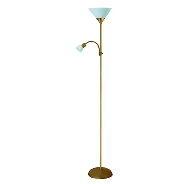 RÁBALUX Action állólámpa E27 100W+E14 25W bronz-fehér (4065)