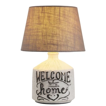 RÁBALUX Petra kerámia asztali lámpa E14 40W bézs/fehér (4386)