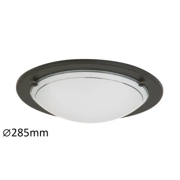 RÁBALUX Ufo mennyezeti lámpa D29 E27 60W fekete opál (5103)