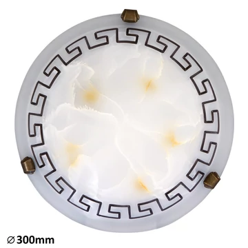 RÁBALUX Etrusco mennyezeti lámpa D30, E27 60W bronz köröm (7648)