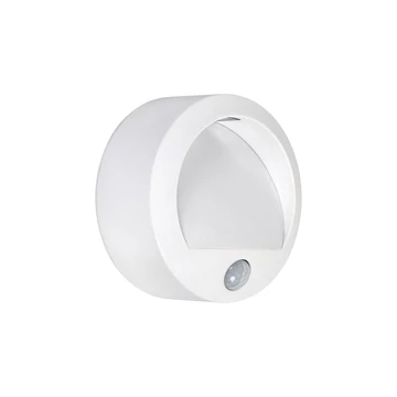 RÁBALUX Amarillo kültéri fali lámpa mozgásérzékelővel, fehér, LED 1,5W (7980)