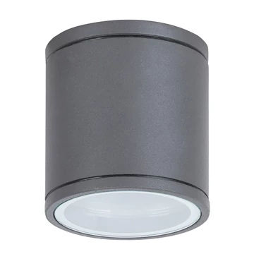 RÁBALUX Akron kültéri mennyezeti lámpa, kerek, GU10, 35W, szürke, IP54 (8150)