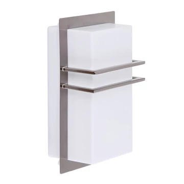 RÁBALUX Seattle kültéri fali lámpa, E27, 11W, inox IP44 (8229)