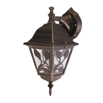 RÁBALUX Haga kültéri fali lámpa, E27, 60W, antik arany, IP44 (8244)