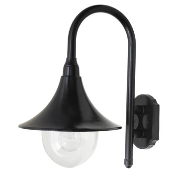RÁBALUX Konstanz kültéri fali lámpa, E27, 100W, fekete, IP44 (8245)