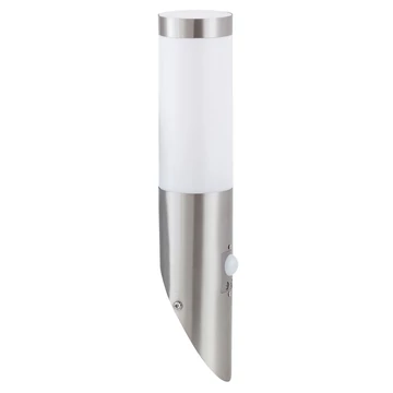 RÁBALUX Inox torch kültéri fali lámpa, E27, 25W, IP44, mozgásérzékelővel (8266)