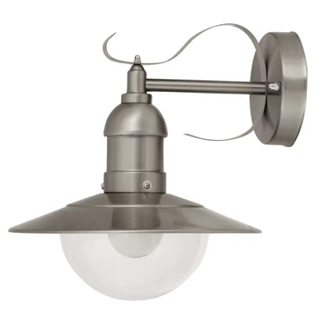 RÁBALUX Oslo kültéri fali lámpa, E27, 60W, inox IP44 (8270)