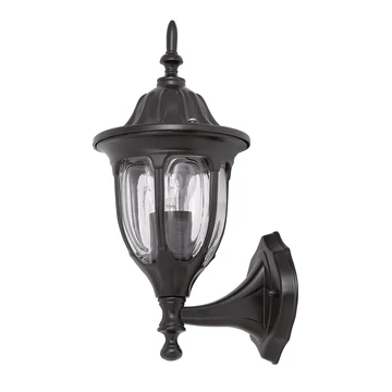 RÁBALUX Milano kültéri fali lámpa, E27, 60W, fekete, IP43 (fel) (8342)