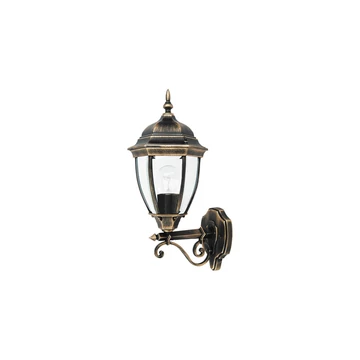 RÁBALUX Toronto kültéri fali lámpa, E27, 60W, antik arany, IP44 (fel) (8382)