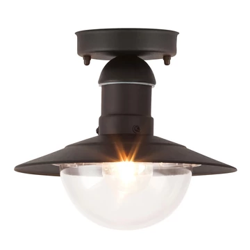 RÁBALUX Oslo kültéri mennyezeti lámpa, E27, 60W, fekete, IP44 (8716)