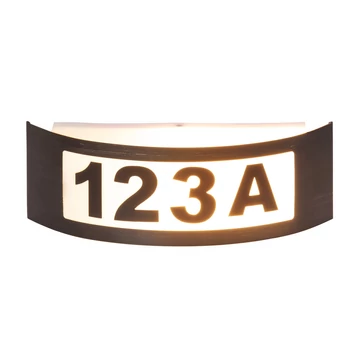 RÁBALUX Innsbruck kültéri házszám világítás, E27, 14W, antik arany, IP44 (8748)