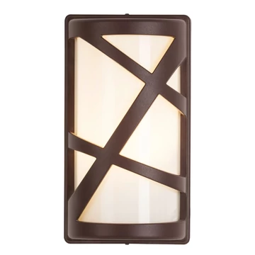 RÁBALUX Durango kültéri fali lámpa, E27, 40W, barna, IP54 (8766)