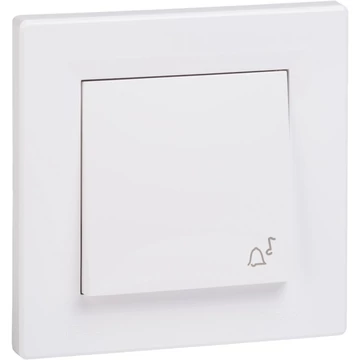 SCHNEIDER ELECTRIC ASFORA Egypólusú nyomó, csengő - IP44, kerettel, fehér (EPH0800221)