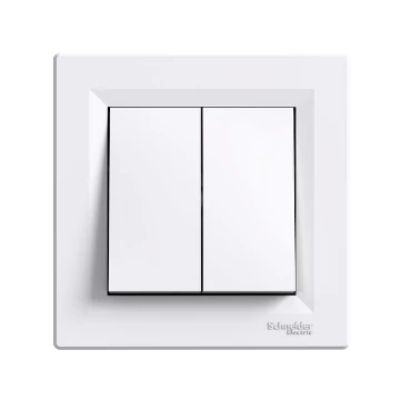 SCHNEIDER ELECTRIC ASFORA Kettős nyomó, rugós bekötés, fehér (EPH1100121)
