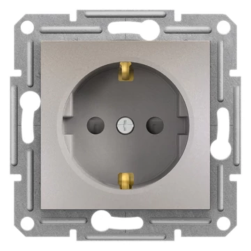 SCHNEIDER ELECTRIC ASFORA 2P+F csatlakozóaljzat, biztonsági zsaluval, csavaros, bronz (EPH2900269)