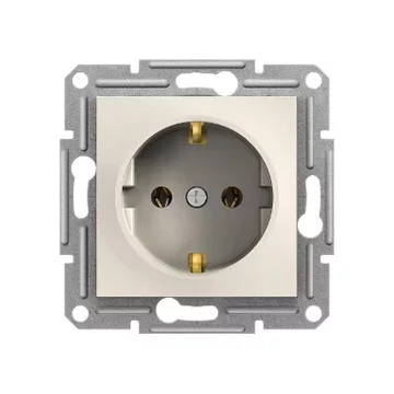 SCHNEIDER ELECTRIC ASFORA 2P+F csatlakozóaljzat, csavaros, keret nélkül, bézs (120db) (EPH2970123)