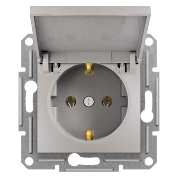 SCHNEIDER ELECTRIC ASFORA 2P+F csatlakozóaljzat, csapfedeles, csavaros, bronz (EPH3100169)