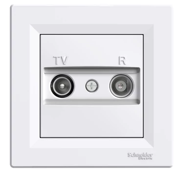 SCHNEIDER ELECTRIC ASFORA TV/R aljzat, végzáró, 1 dB, fehér (EPH3300121)