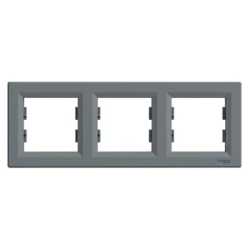 SCHNEIDER ELECTRIC ASFORA Hármas keret, vízszintes, acél (EPH5800362)
