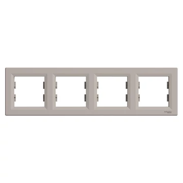 SCHNEIDER ELECTRIC ASFORA Négyes keret, vízszintes, bronz (EPH5800469)