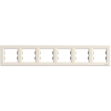 SCHNEIDER ELECTRIC ASFORA Hatos keret, vízszintes, bézs (EPH5800623)