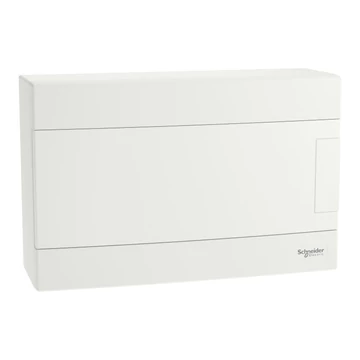 SCHNEIDER ELECTRIC EASY9 EU Kiselosztó, 12 modul, PE+N sínnel, teli ajtóval, falon kívüli (EZ9EUD112)