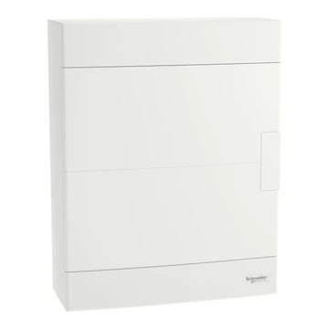 SCHNEIDER ELECTRIC EASY9 EU Kiselosztó, 24 modul, PE+N sínnel, teli ajtóval, falon kívüli (EZ9EUD212)