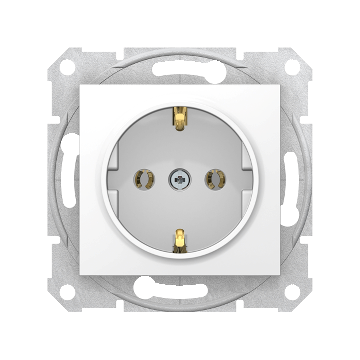 SCHNEIDER ELECTRIC SEDNA 2P+F csatlakozóaljzat, csavaros bekötés, 16A, fehér (SDN3000521)