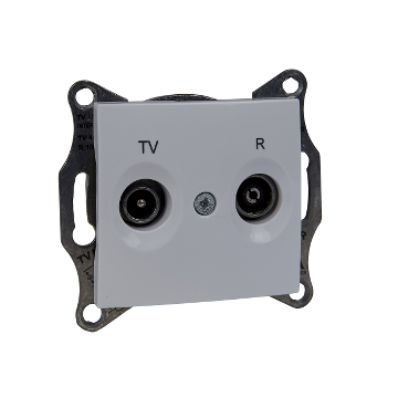 SCHNEIDER ELECTRIC SEDNA TV/R aljzat, végzáró, 1 dB, fehér (SDN3301621)