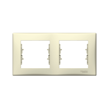 SCHNEIDER ELECTRIC SEDNA Kettes keret, vízszintes, bézs (SDN5800347)
