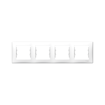 SCHNEIDER ELECTRIC SEDNA Négyes keret, vízszintes, fehér (SDN5800721)