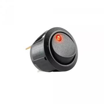 Somogyi Elektronic Világítós billenőkapcsoló, 12V, 1ák, piros (AK 11)