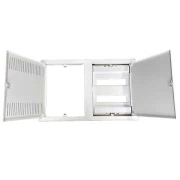 TEHNOPLAST Süllyesztett lakáselosztó doboz COMBO STANDARD sorozat, fém ajtó, 24+4 modulos, 442x692x96 mm, IP30 (THP-2xU24ES-COMBO)
