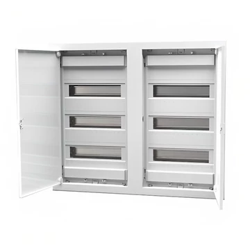 TEHNOPLAST Süllyesztett lakáselosztó doboz STANDARD, fém ajtó, 36+36 modulos, 592x692x96 mm, IP30 (THP-2xU36ES)