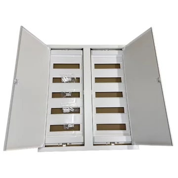 TEHNOPLAST Süllyesztett lakáselosztó doboz PREMIUM, fém ajtóval, 2x(60+10) modulos, 842x692x96 mm, IP30 (THP-2xU60EP)