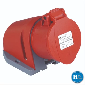 TP ELECTRIC 5x16A - Felületre rögzíthető dugalj (rugós - gyors bekötésű) (IP44) (3005-307-1600)