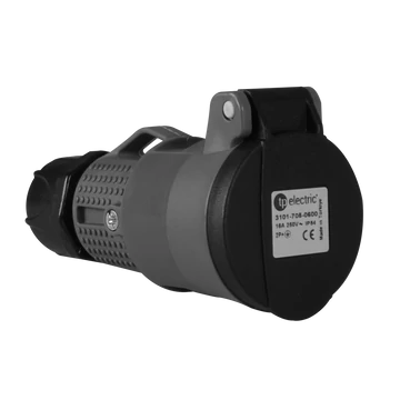 TP ELECTRIC Dugalj tömszelencével, 1Px16A, IP54, 250VAC, német (DIN) típus, szürke (3101-705-0600)