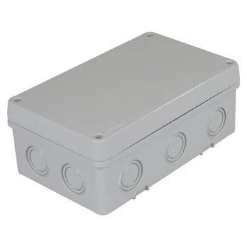 TP ELECTRIC Kötődoboz 110x180x70 IP67 perforált oldalfalú, teli tető, 10db kikönnyítés (3310-214-0600)
