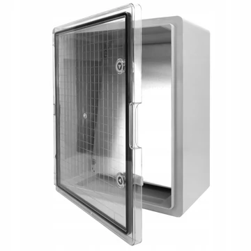 TP ELECTRIC Műanyag elosztószekrény átlátszó ajtóval, 400x500x180 mm, IP65, ABS, fém szerelőlappal (3310-540-0100)
