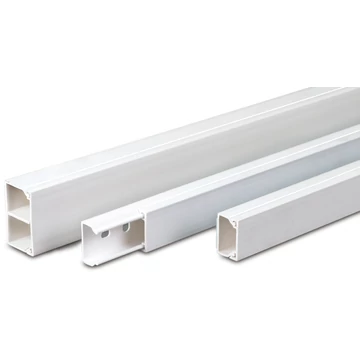 DIETZEL UNIVOLT MIK 25/40/2 fehér 2m/szál, 30m/köteg müanyag kábelcsatorna,osztott,fedéllel,UV-álló,>1250N,-5°C/+60°C (004867)