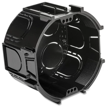 DIETZEL UNIVOLT ASD 70, fedél nélkül, fekete szerelvénydoboz, vakolat alá, egyrészes, sorolható, -5°C/+60°C, 45 x Ø70mm (020912)